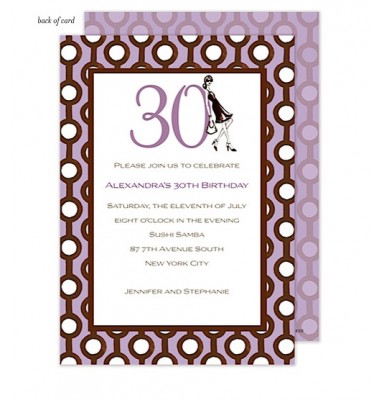 30th Birthday Invitations, Thirtieth, Bonnie Marcus